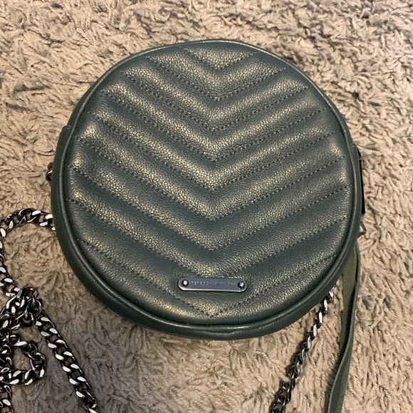 Rebecca Minkoff Edie Circle Crossbody Bag, OS, Colour: Bottle Green - Picture 3 of 7